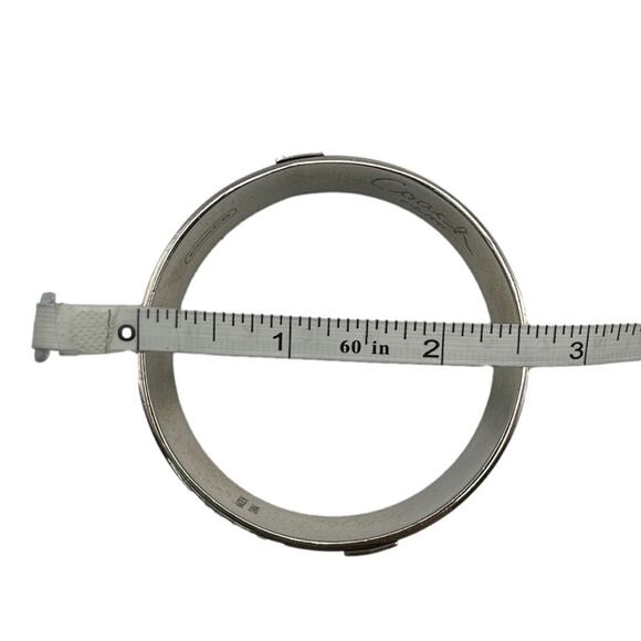 Coach Off White and Silver Bangle Bracelet - Picture 5 of 6